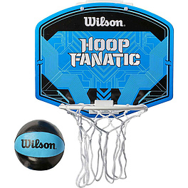 Набор для мини-баскетбола Wilson Hoop Fanatic Mini hoop kit, WTBA00436, щит с кольцом, мяч р.1