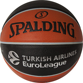 Мяч баск. SPALDING TF-1000 Legacy Euroleague Offical Ball р.7, 77100z, zK-композит, корич-чер